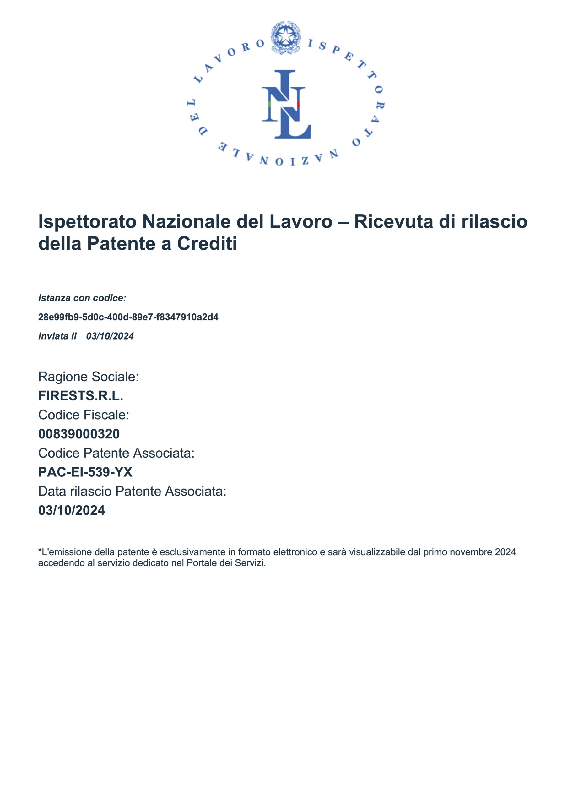 Patente a crediti FirEst